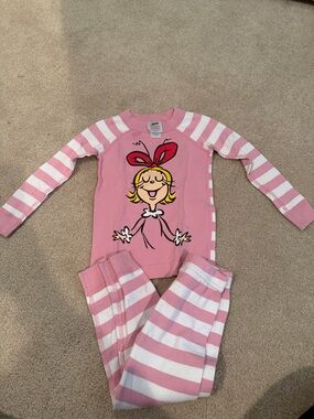 Hanna andersson cindy Lou who striped pjs
